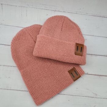 Duo Bonnets assortis Papa et Enfant 27