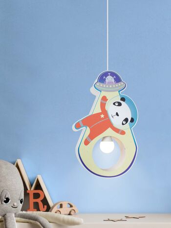 Lampe à suspension Little Astronauts "Panda" 2