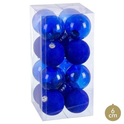 CHRISTMAS - S/16 BLUE FOAM BALLS CT721239