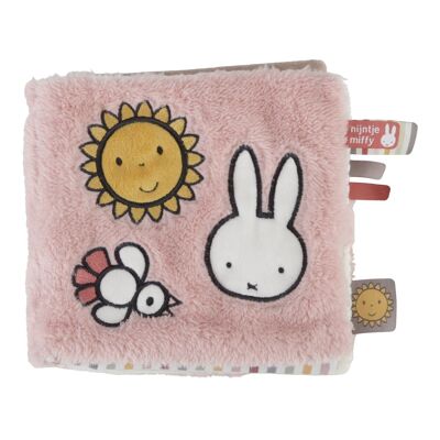 Miffy Livre d'activités en tissu - 16*16cm - Fluffy rose