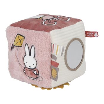 Miffy Cube d'activités 15*15 cm - Fluffy rose 1