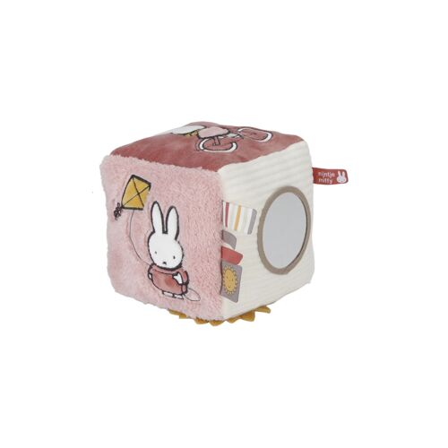 Miffy Cube d'activités 15*15 cm - Fluffy rose