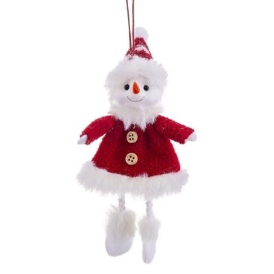 NOËL - PENDENTIF BONHOMME DE NEIGE TISSÉ CT118266