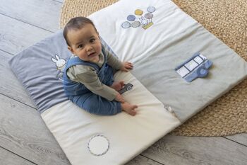 Miffy Tapis de parc - Fluffy bleu-vert 2