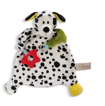 Doudou Dalmatien 25x25cm avec anneau de dentition et 1