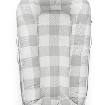 Deluxe Natural Plaid Babynest 0-8 Monate