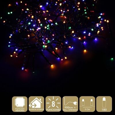 CHRISTMAS - 180 LED LIGHTS 8 MULTICOLOR FUNCTIONS CT87502