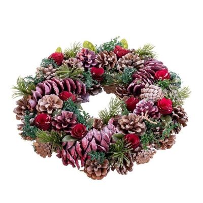 CHRISTMAS - RED PINEAPPLE WREATH CT720829