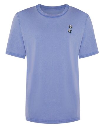 T-shirt Broderie Coton-Tige Bleu 3