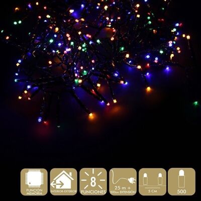 CHRISTMAS - 500 LED LIGHTS 8 MULTICOLORED FUNCTIONS CT87518
