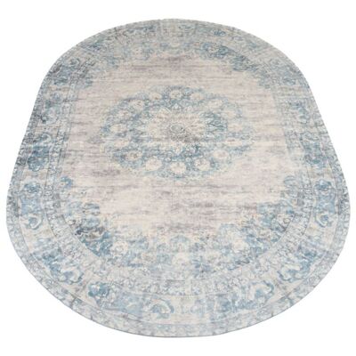 Vloerkleed Viola Blue – Oval 200 x 290 cm