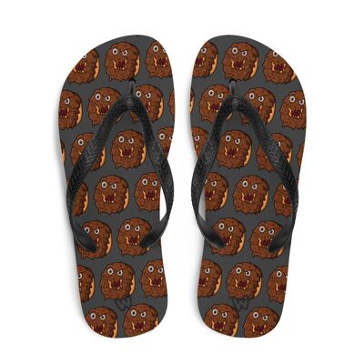 Crazy Donut Flip Flops