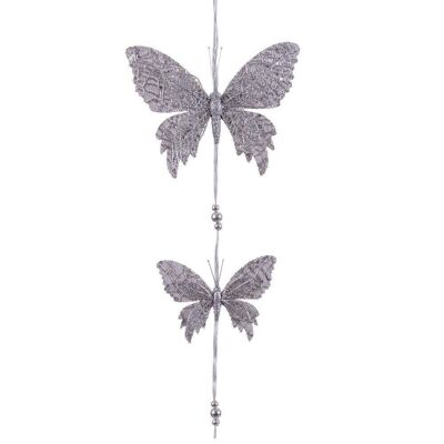 CHRISTMAS - PENDANT 2 SILVER BUTTERFLIES CT720690