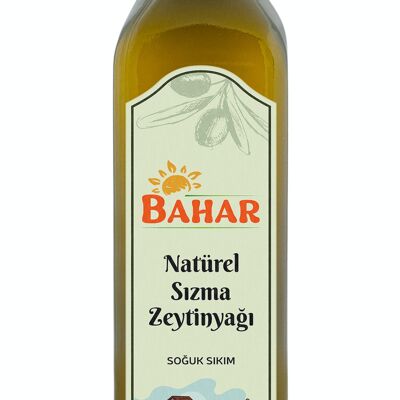 Huile d'olive extra vierge Bahar Bouteille en verre 250 ml - Pressée à froid