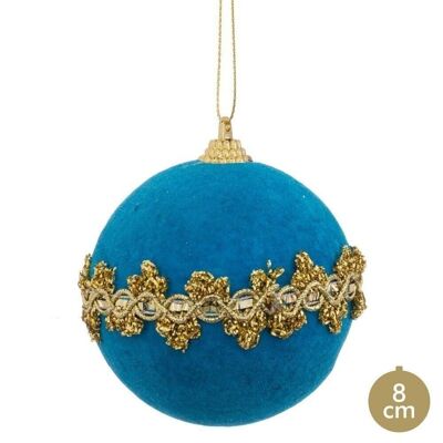 NOËL - BOULE EN MOUSSE TURQUOISE CT119175