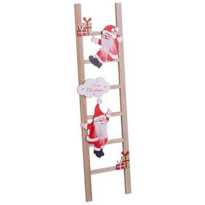 NAVIDAD - ESCALERA PAPA NOEL ESCALERA MADERA CT721099