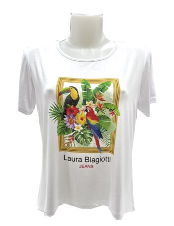 T-shirt, Marque Laura Biagiotti, Fabriqué en Italie, art. JLB02-218 1