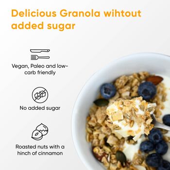 KETO Granola Noix Croquant 250g 3