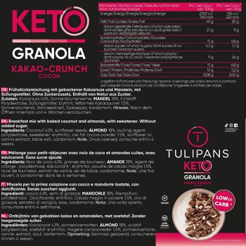 KETO Granola Cacao Croquant 250g 2