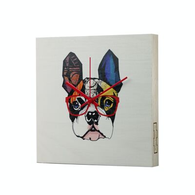 Horloge murale "Woodclock Mr. Dog"