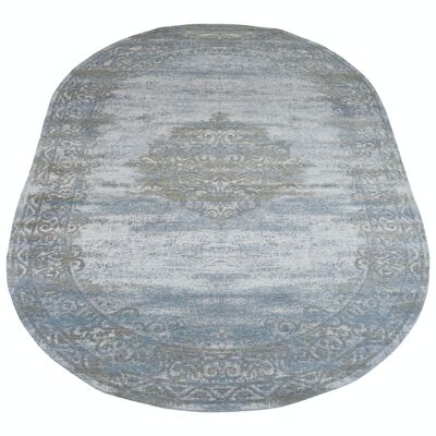 Vloerkleed Adel Medaglione Grigio Chiaro 26007 - Ovale 200 x 290 cm