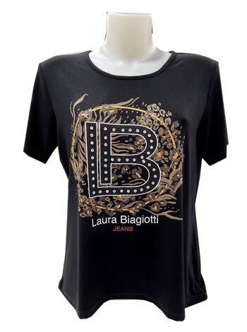 T-shirt, Marque Laura Biagiotti, Fabriqué en Italie, art. JLB02-208 1