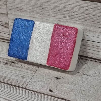 Bombe de bain drapeau français