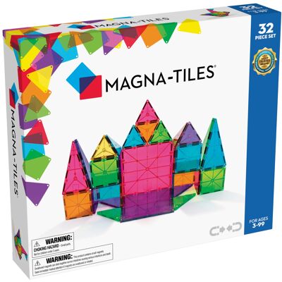 02132 Magna-Tiles Clear Colors 32 pcs