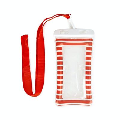 Housse téléphone imperméable/Waterproof case Phone rouge