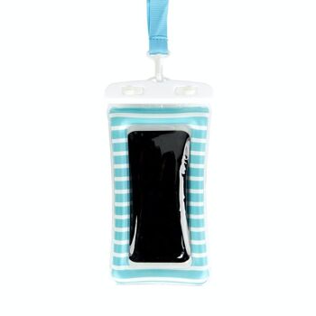 Housse téléphone imperméable/Waterproof case Phone turquoise 3