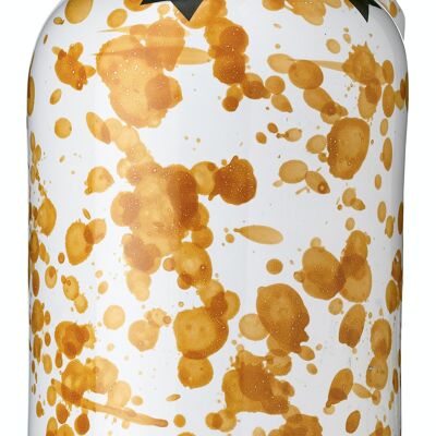 Bottiglia in ceramica per olio extravergine di oliva - giallo fantasia
