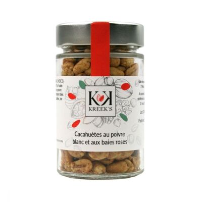 Cacahuètes au poivre blanc et aux baies roses, 110 g