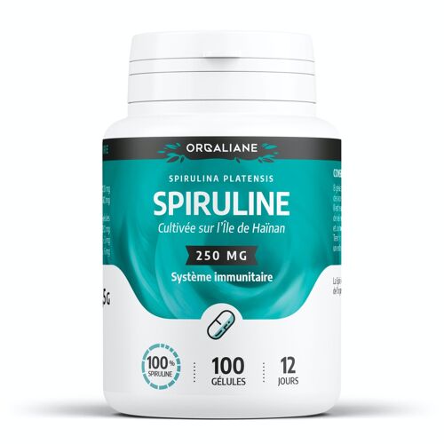 Spiruline - 250 mg - 100 gélules