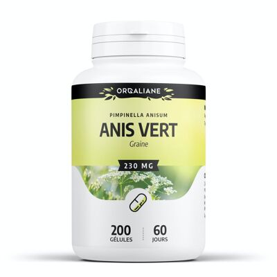 Anís verde - 230 mg - 200 cápsulas
