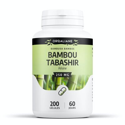 Bambú Tabashir - 250 mg - 200 cápsulas