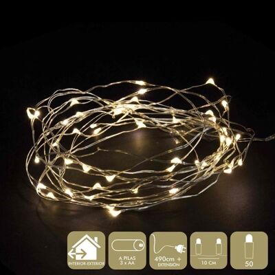 NATALE - MICROLED 50 LUCI CALDE CT114743