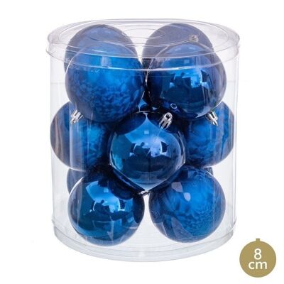 CHRISTMAS - S/12 BLUE BALLS CT720494