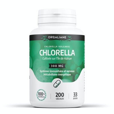 Chlorella - 300 mg - 200 cápsulas