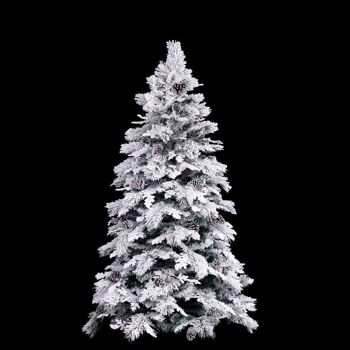 NOËL - ARBRE 272 BRANCHES ENNEIGÉES AVEC POMMES DE PIN PE-PVC CT118591 3