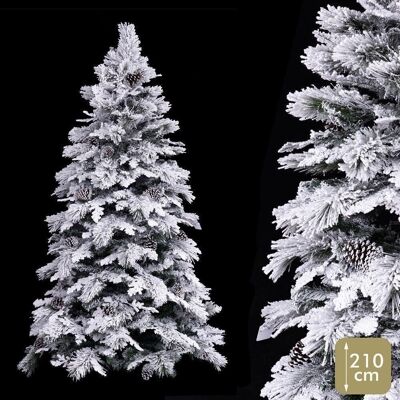 CHRISTMAS - TREE 593 SNOWY BRANCHES WITH PINE CONES PE-PVC CT118593