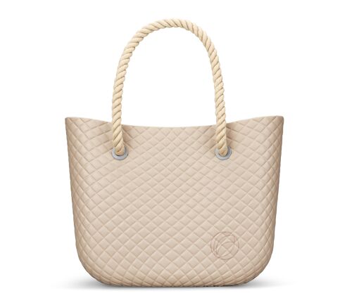 Beige Beach Bag