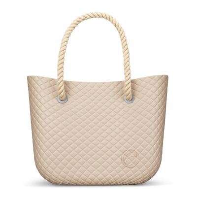 Beige Strandtasche