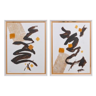 ABSTRACT PAINTING PICTURE 2/M WOOD CT608665