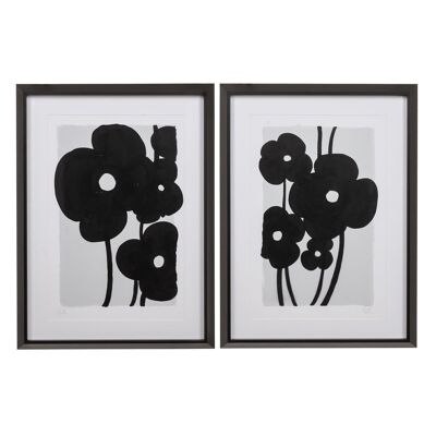 PAINTING PICTURE POPPIES 2/M WOOD CT608667