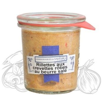 Rillettes aux crevettes rôties au beurre salé - 100g