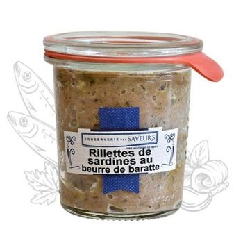 Rillettes de sardine au beurre de baratte - 100g