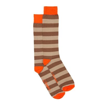 Orangefarbene Oliver-Socken