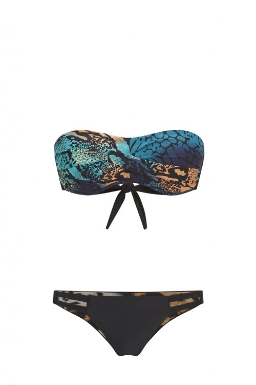 Rainforest Viper Bandeau Bikini Top