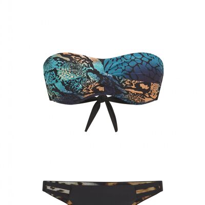 Rainforest Viper Bandeau Bikini Top