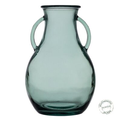 Grüne Vase aus recyceltem Glas, Dekoration CT608085